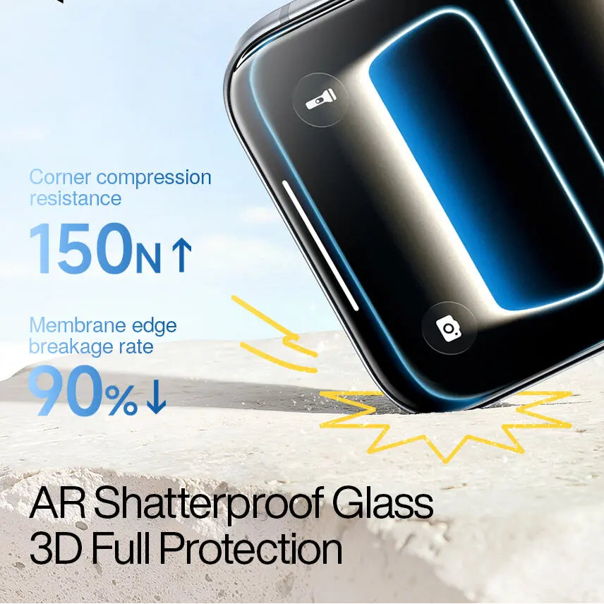 Matte HD Tempered Glass Screen Protector with 3D Quick-Apply Installation for iPhone 15 Series
