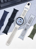 Breathable Rubber Wristband for Samsung Galaxy Watch 8 & Galaxy Watch 8 Classic