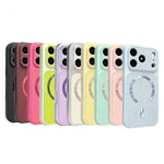 Shockproof Lychee PU Leather MagSafe Case for iPhone 17 Series