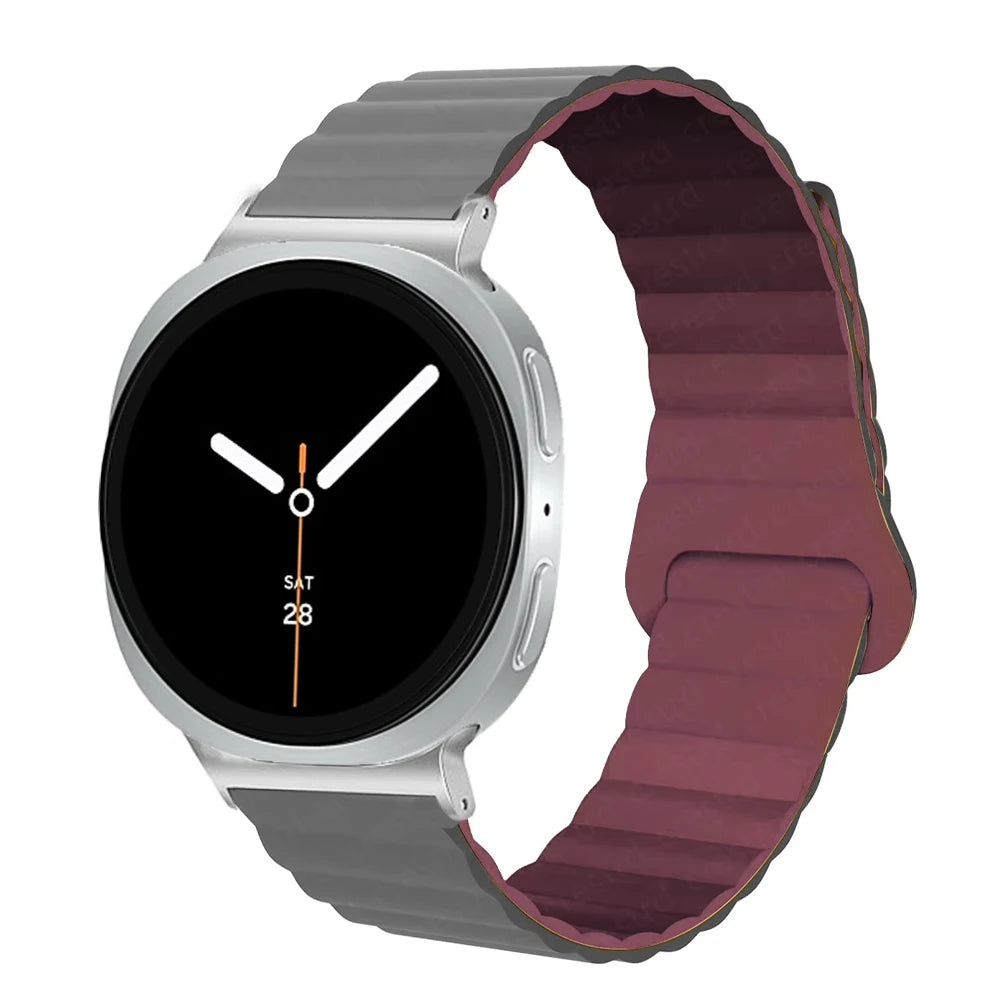 Adjustable Magnetic Silicone Bracelet for Samsung Galaxy Watch 8 & Galaxy Watch 8 Classic