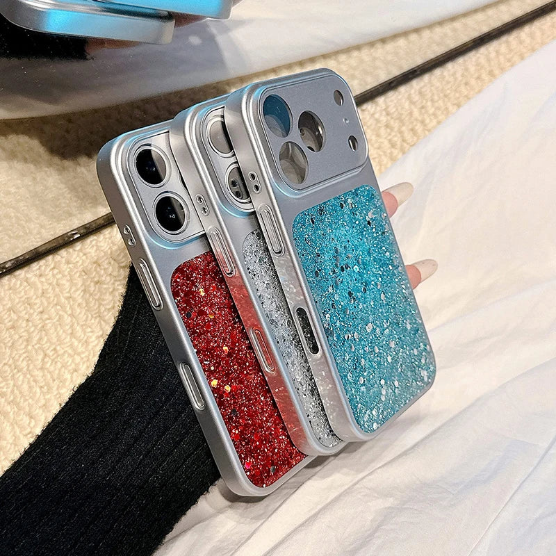 Shiny Glitter Shock-Resistant Phone Case for iPhone 17 Series