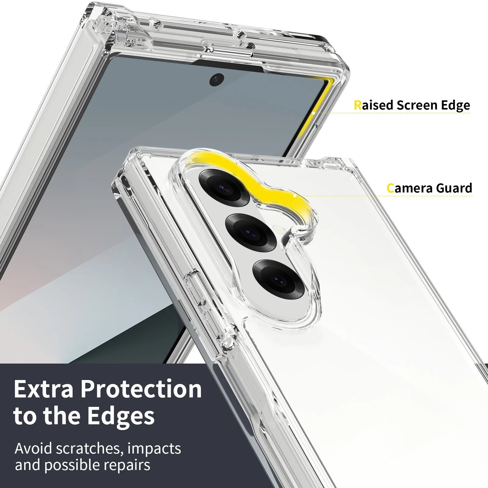 Ultra-Thin Transparent Clear Case for Samsung Galaxy Z Fold7