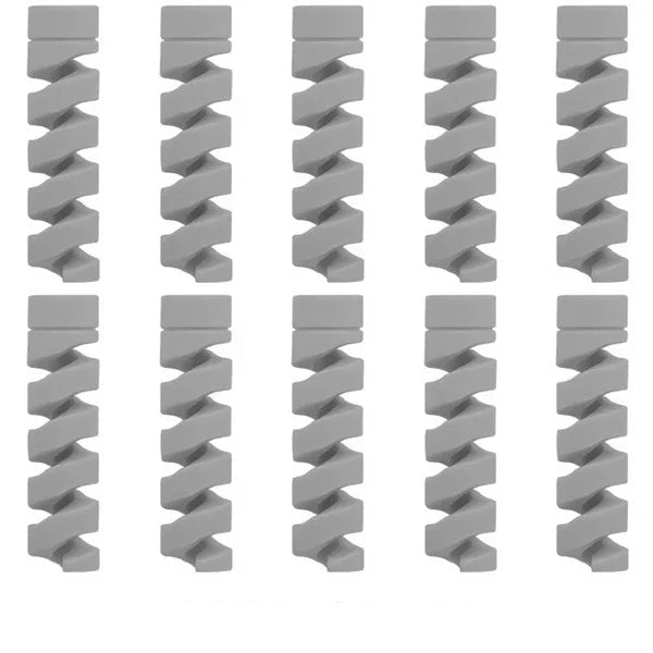 10-Pack Flexible Cable Protectors for Phone Chargers and Earbuds