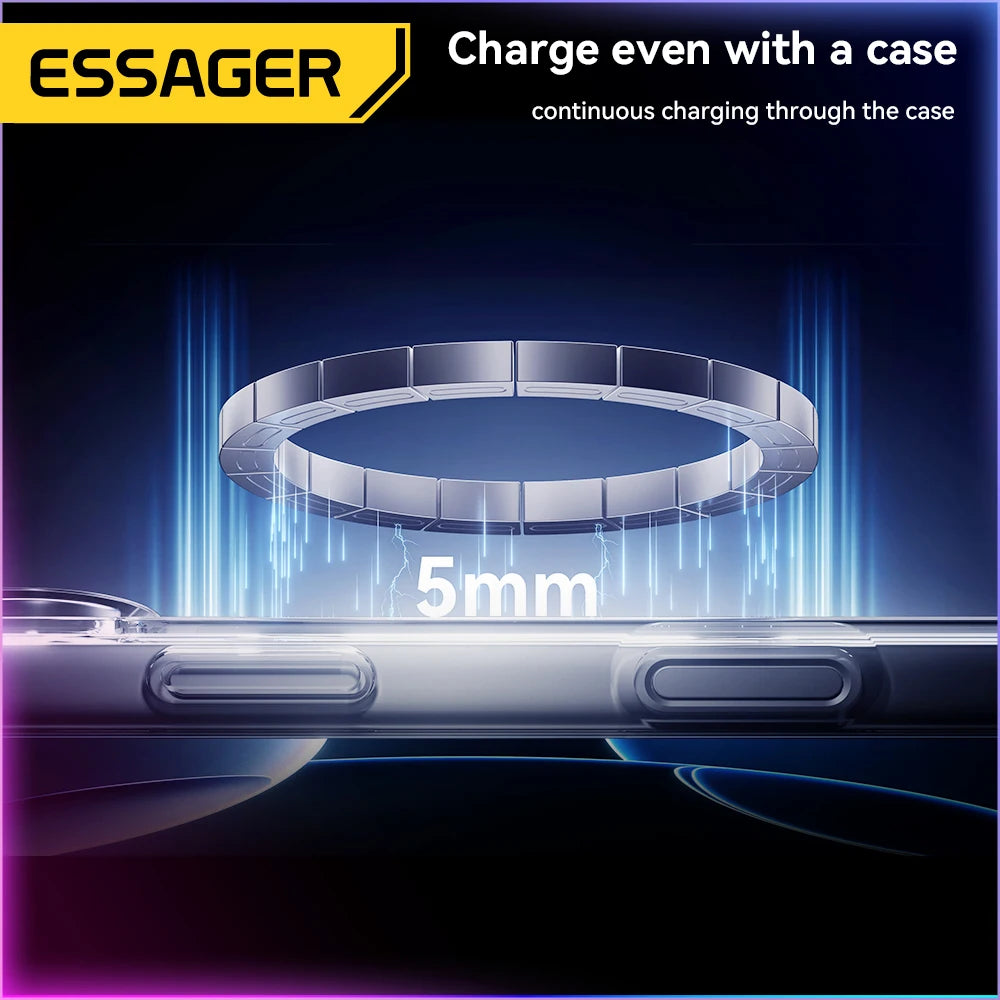 ESSAGER 15W Magnetic Wireless Charging Dock RGB