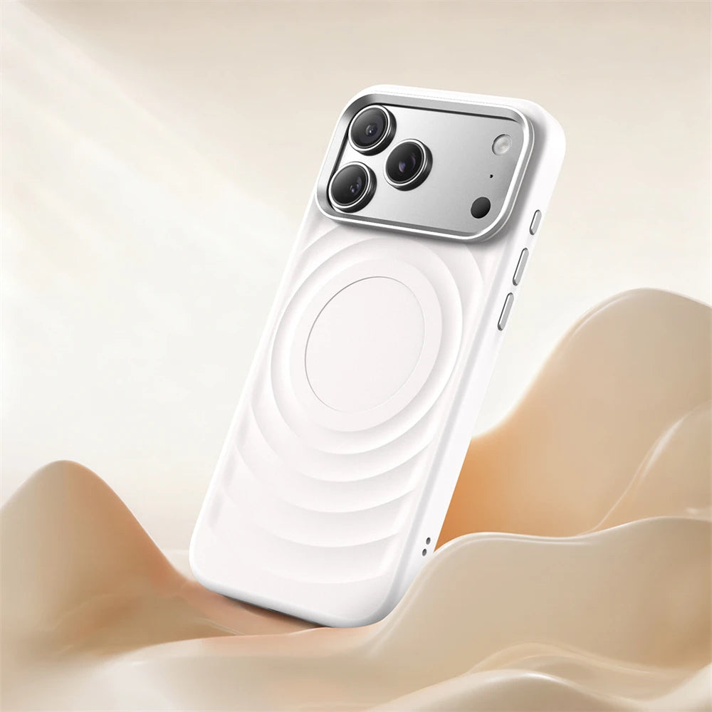 Water Ripple Design Protective MagSafe Case for iPhone 17 Series