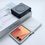 Ultra-Thin Magnetic PU Leather Case for Samsung Galaxy Z Flip 7