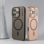 Sleek Frosted Barcode MagSafe Case for iPhone 16 Series