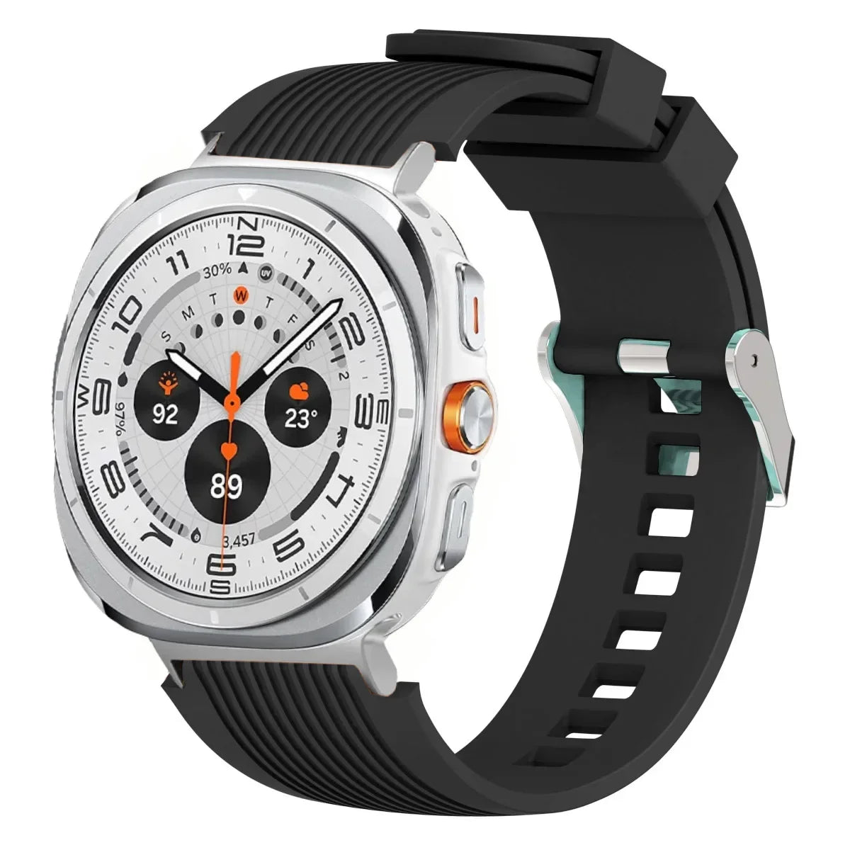 Stripe Textured Silicone Wristband for Samsung Galaxy Watch Ultra