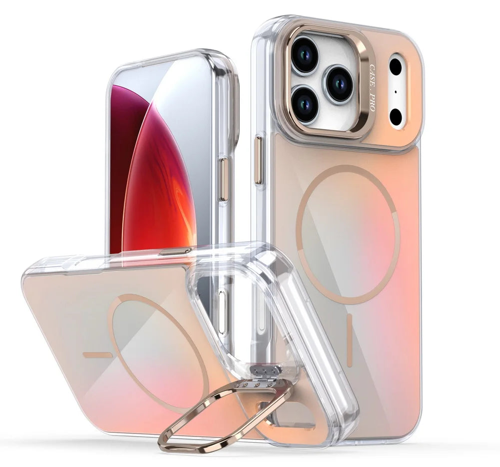 iPhone 17 Series Anti-Yellowing MagSafe Case with Lens Bracket