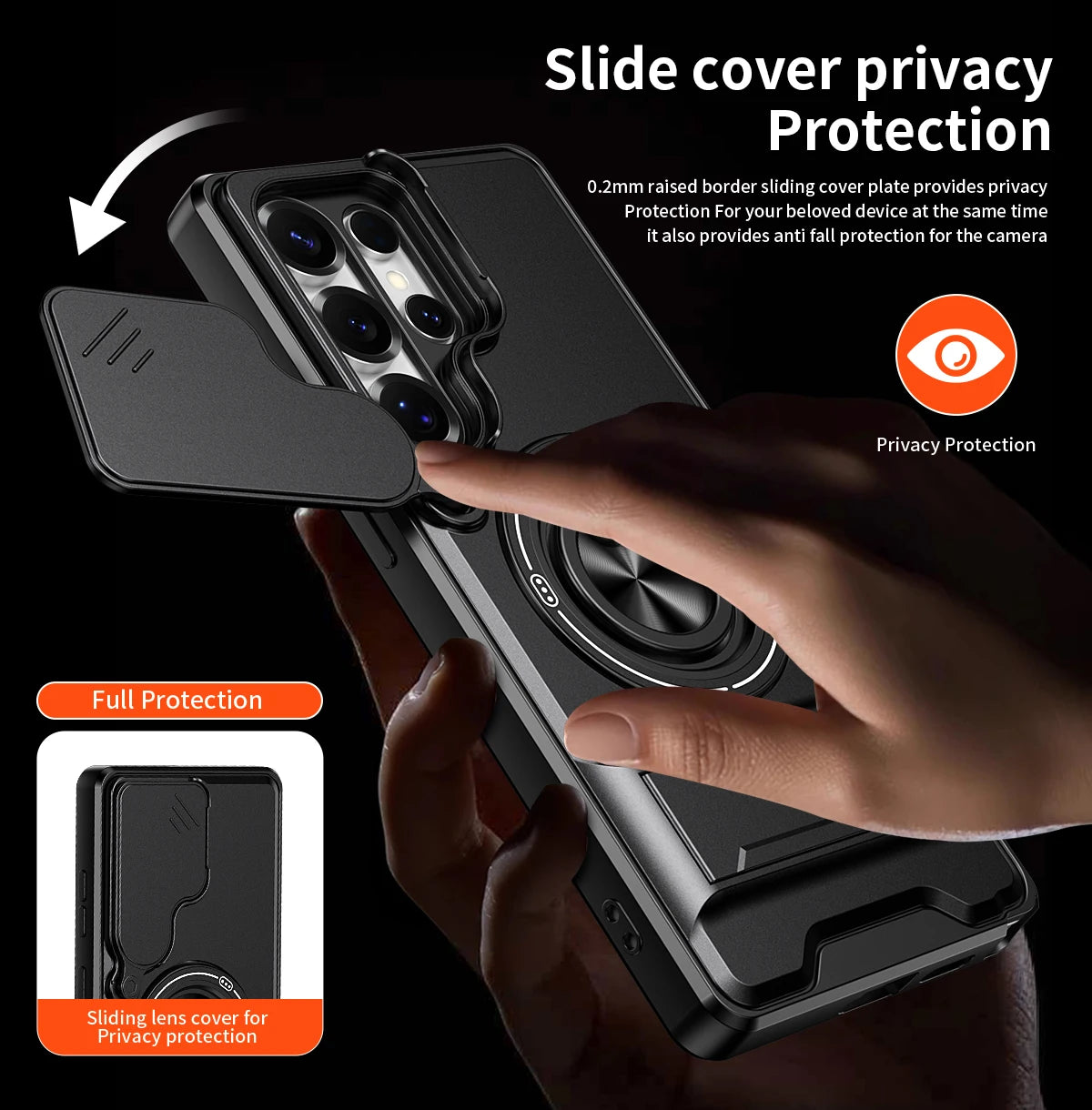Samsung Galaxy S26 Series Hard Protection Case with Stand