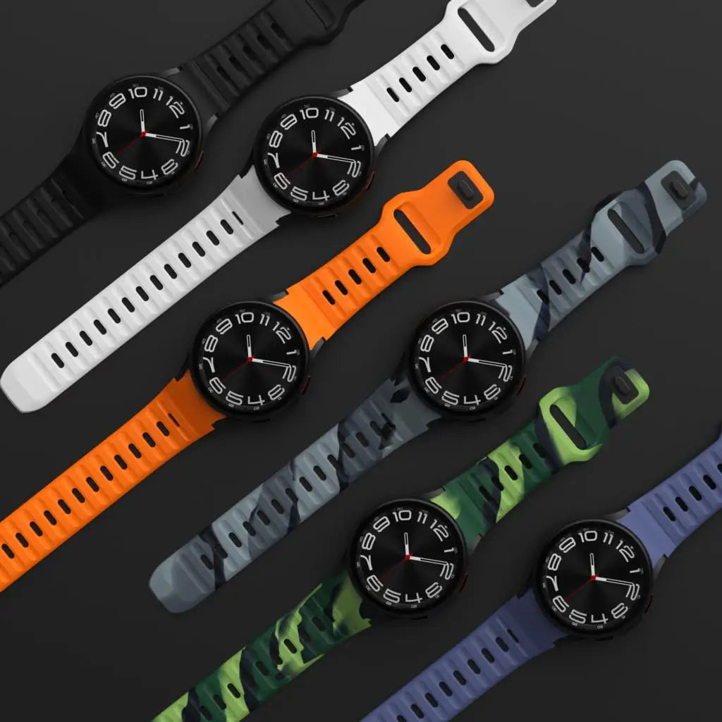 Dual-Fit Silicone Strap for Samsung Galaxy Watch 6 & Galaxy Watch 6 Classic