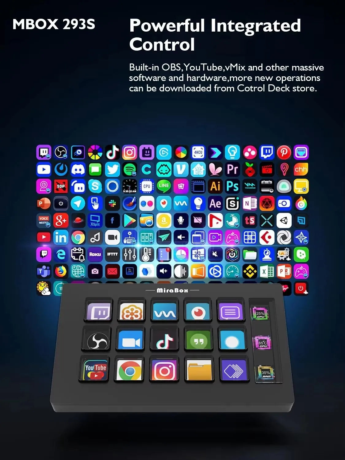 Mirabox 15-Key Stream Deck