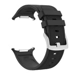 Leather-Like Silicone Watch Band with Ventilation Holes for Samsung Galaxy Watch Ultra 2