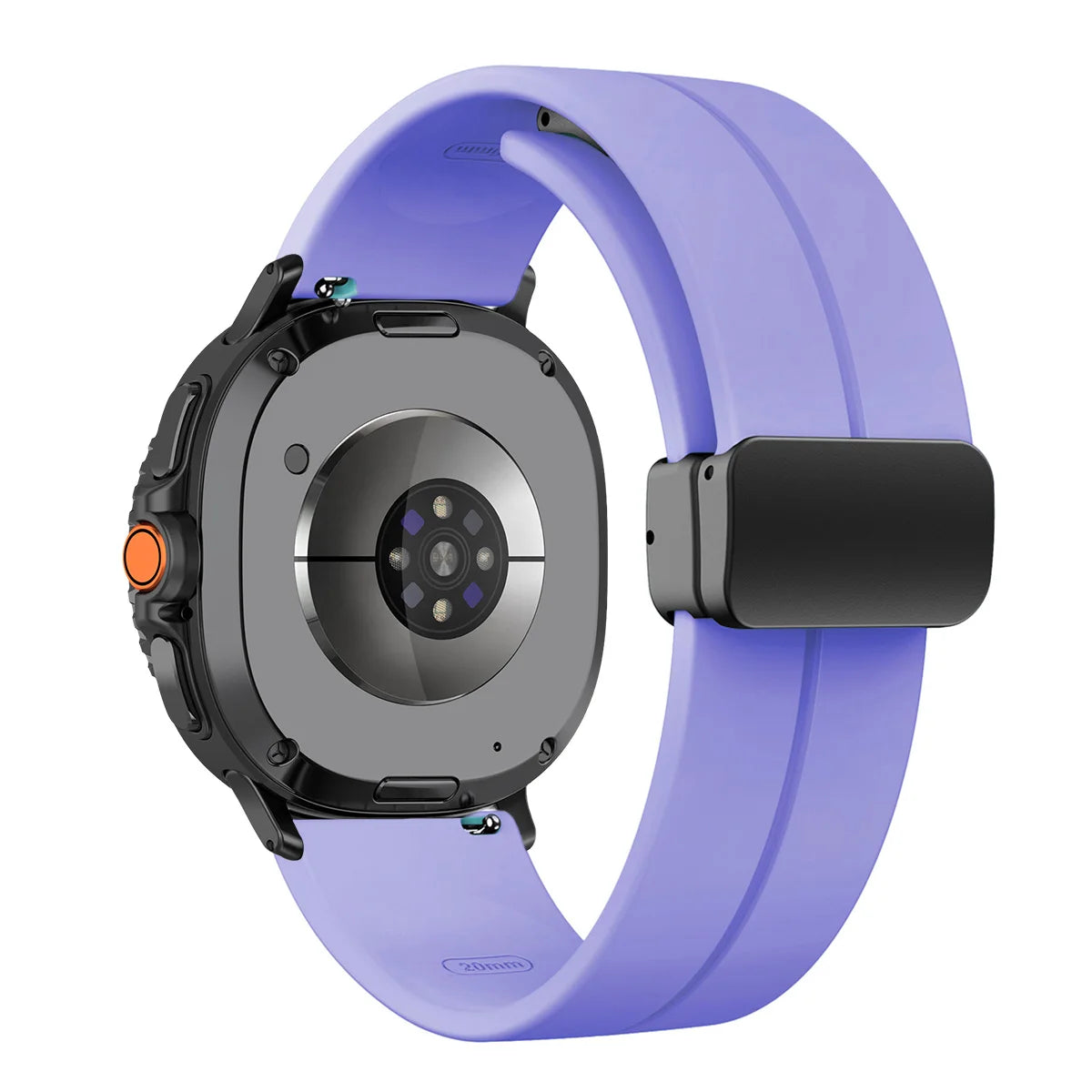 Silicone Magnetic Buckle Strap for Samsung Galaxy Watch 8 /  Galaxy Watch 8 Classic