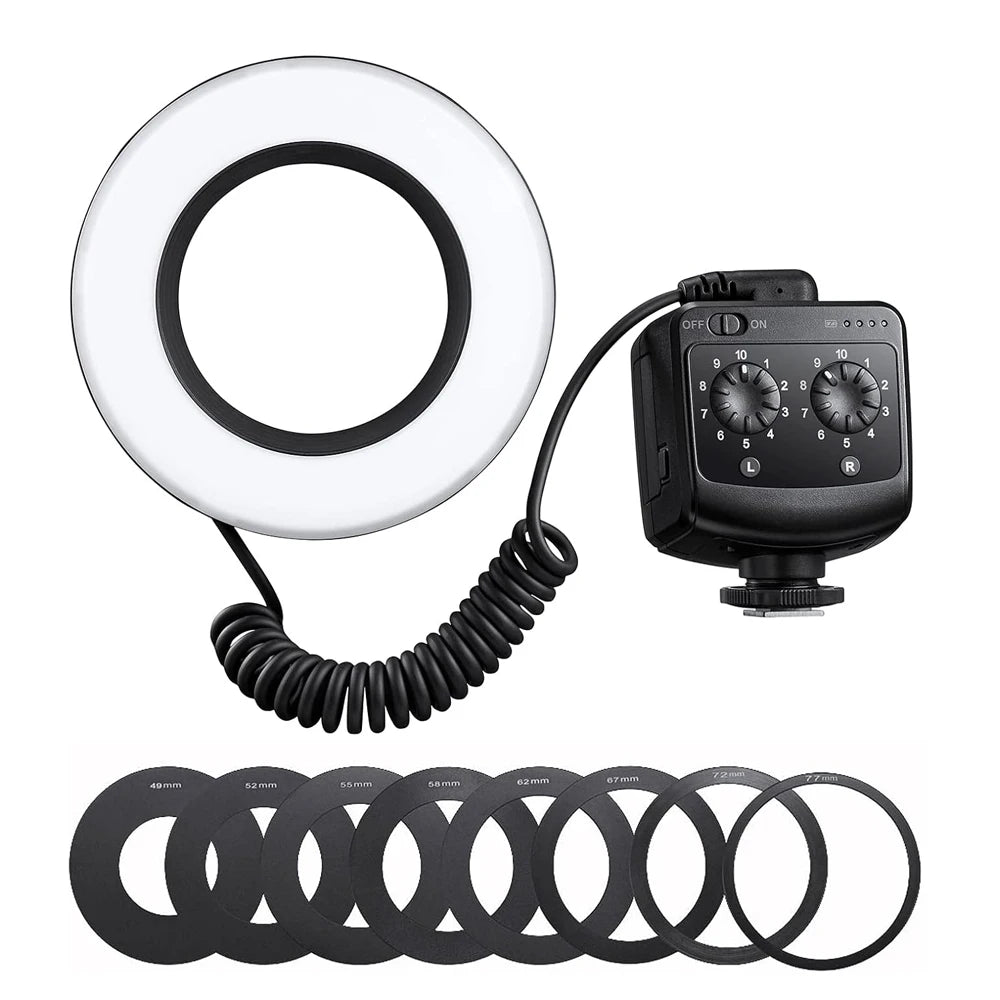 Godox RING72 Macro LED Ring Light with 8 Lens Adapters