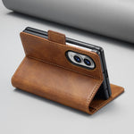 Leather Flip Kickstand Wallet Case with 2-Card Storage for Samsung Galaxy Z Fold 8