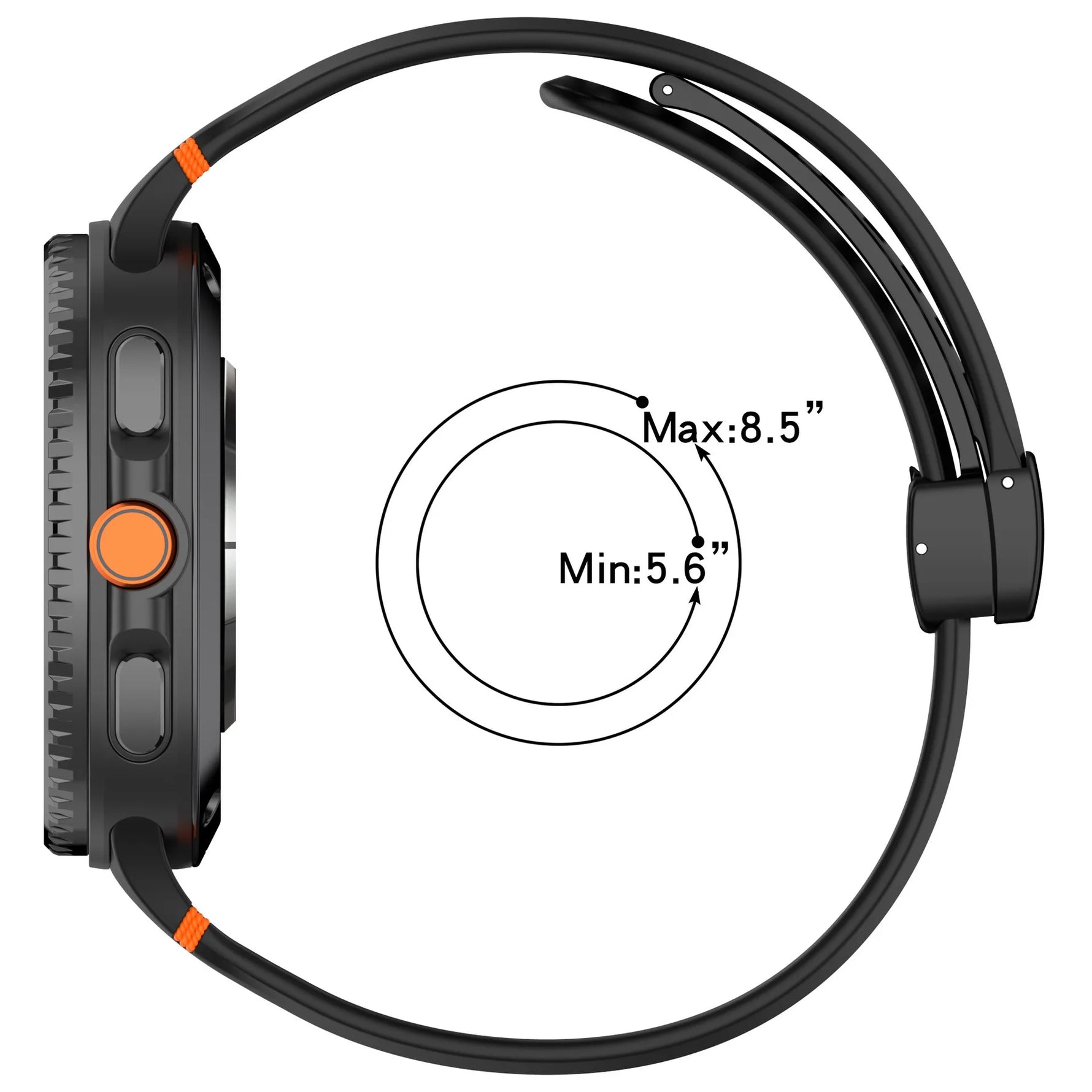 Soft Silicone Replacement Band with Magnetic Clasp for Samsung Galaxy Watch 8 & Galaxy Watch 8 Classic