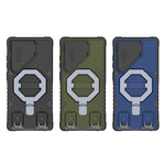 Modern Hybrid Armor Case with Privacy Lens Shield & Multi-Stand for Samsung Galaxy S26 Series