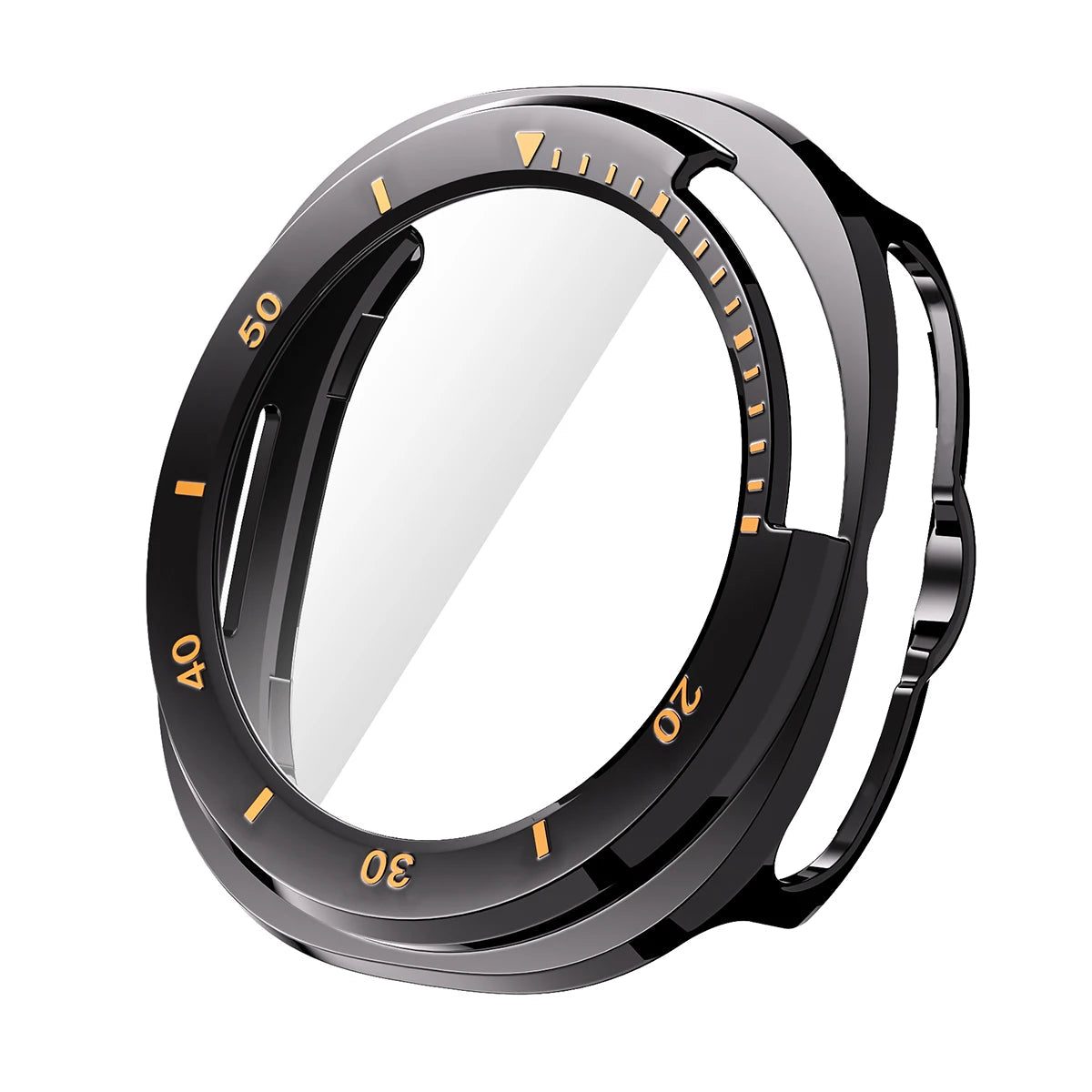 PC Case with Tempered Glass Screen Protector for Samsung Galaxy Watch 8 Classic