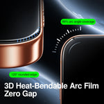 2-Pack 3D Heat-Curved Tempered Glass Screen Protector with Zero-Gap Edge-to-Edge Coverage for iPhone 17 Series