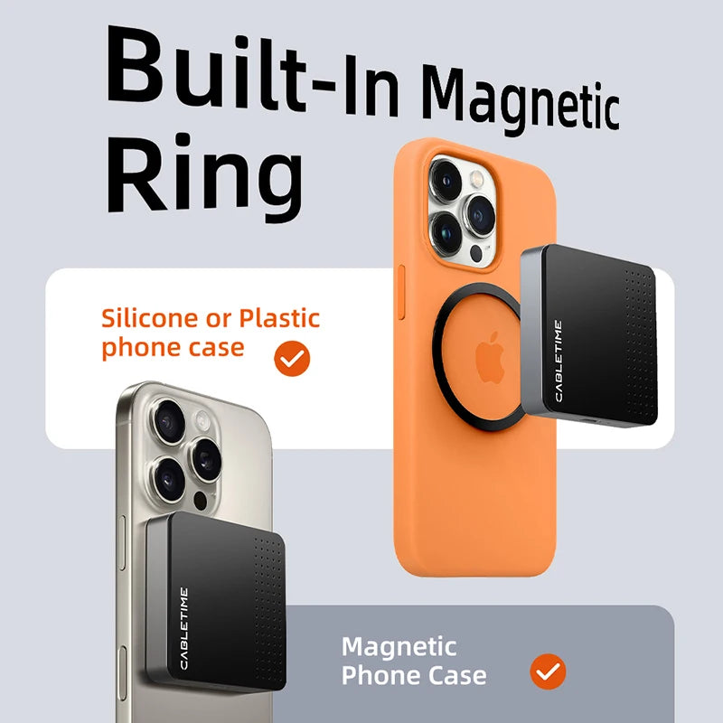 CABLETIME Magnetic M.2 2230 NVMe SSD Enclosure