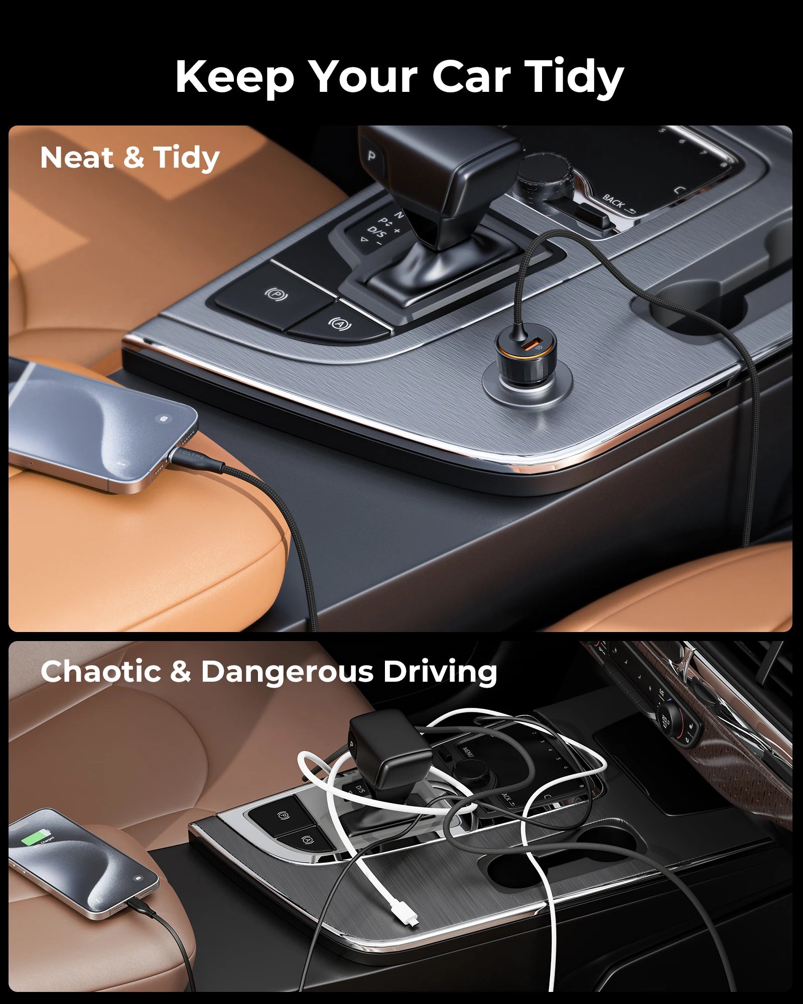 VOLTME 60W Dual Port Car Charger