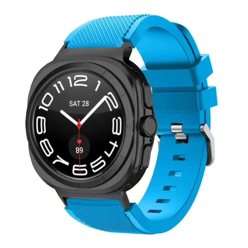 Stripe Textured Silicone Wristband for Samsung Galaxy Watch Ultra and Samsung Galaxy Watch Ultra (2025)