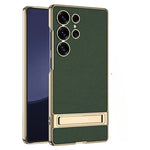 Shockproof Electroplated Leather Case for Samsung Galaxy S25 Ultra