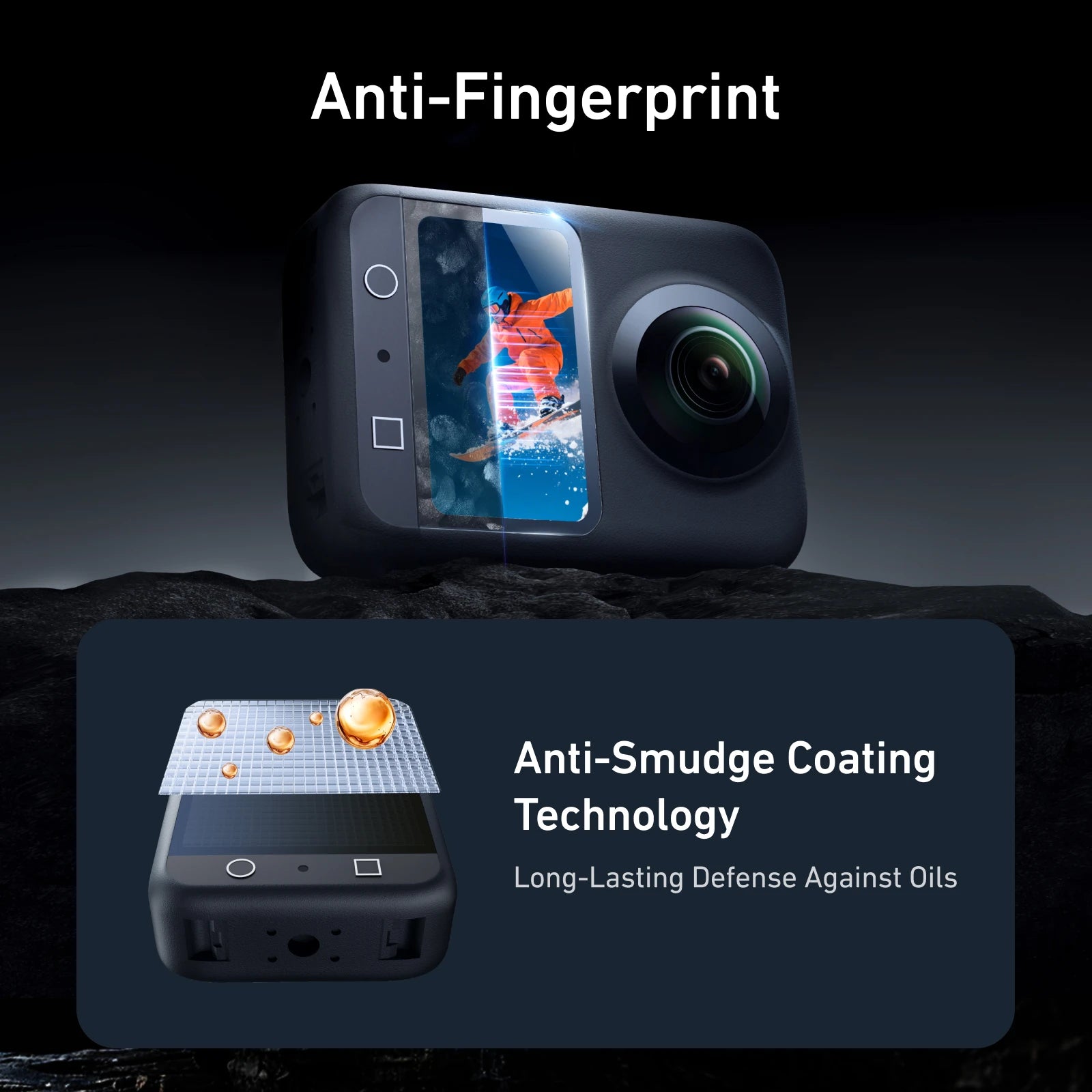 Tempered Glass Screen Protector for DJI Osmo 360