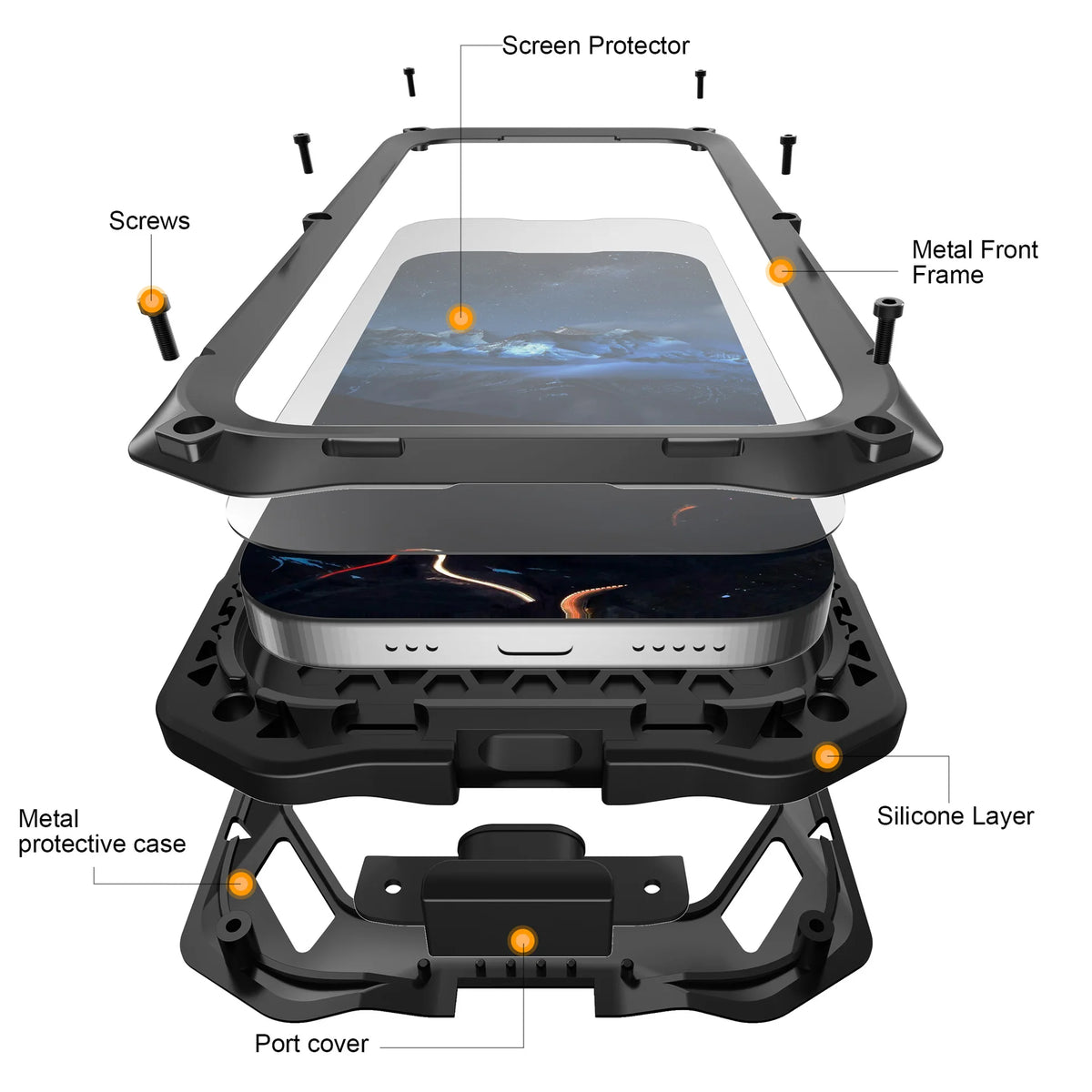 Military-Grade Shockproof Metal Case with Adjustable Kickstand for Google Pixel 10 Series