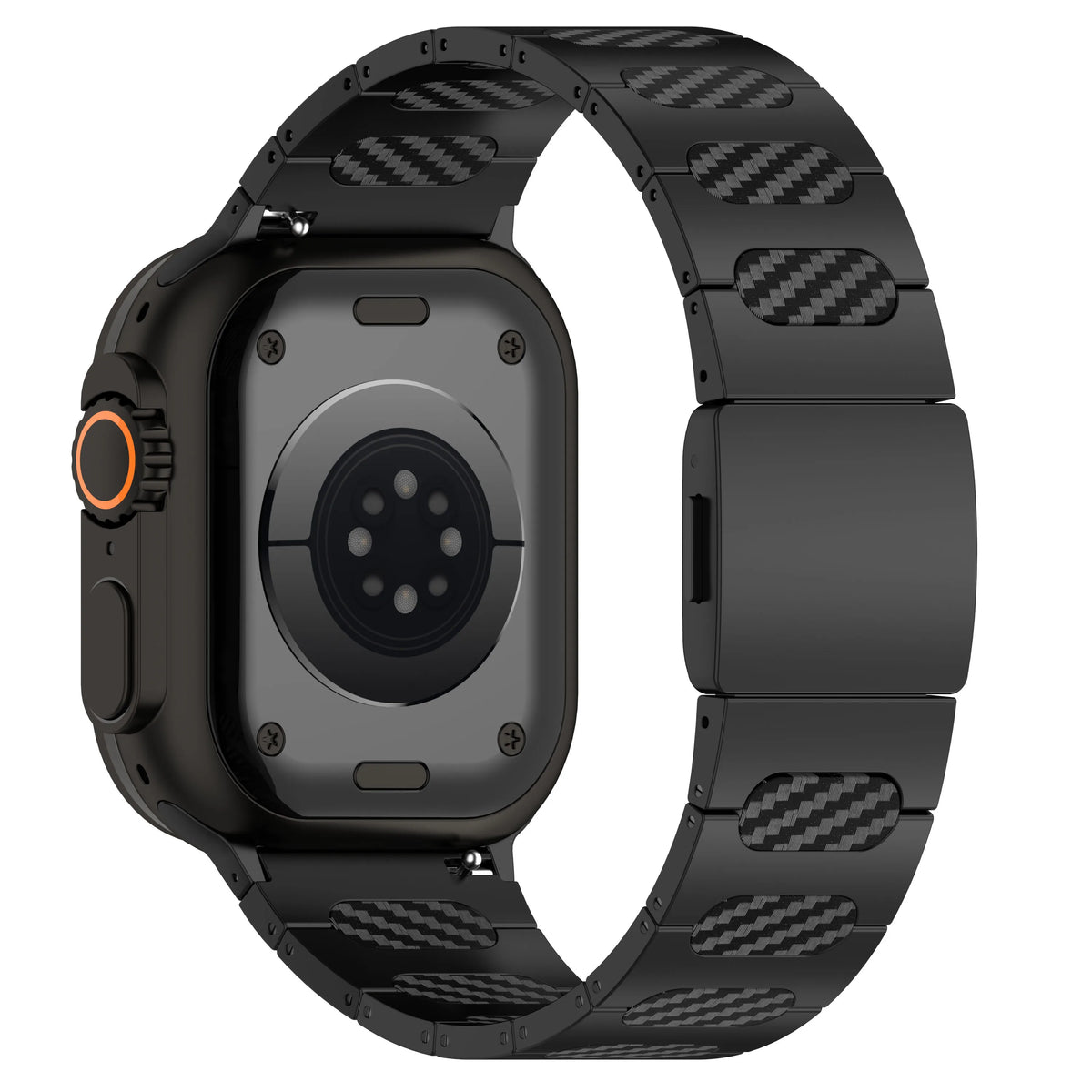 Metal and Silicone Hybrid Bracelet for Apple Watch