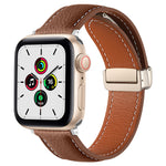 Premium Leather Bracelet Strap for Apple Watch