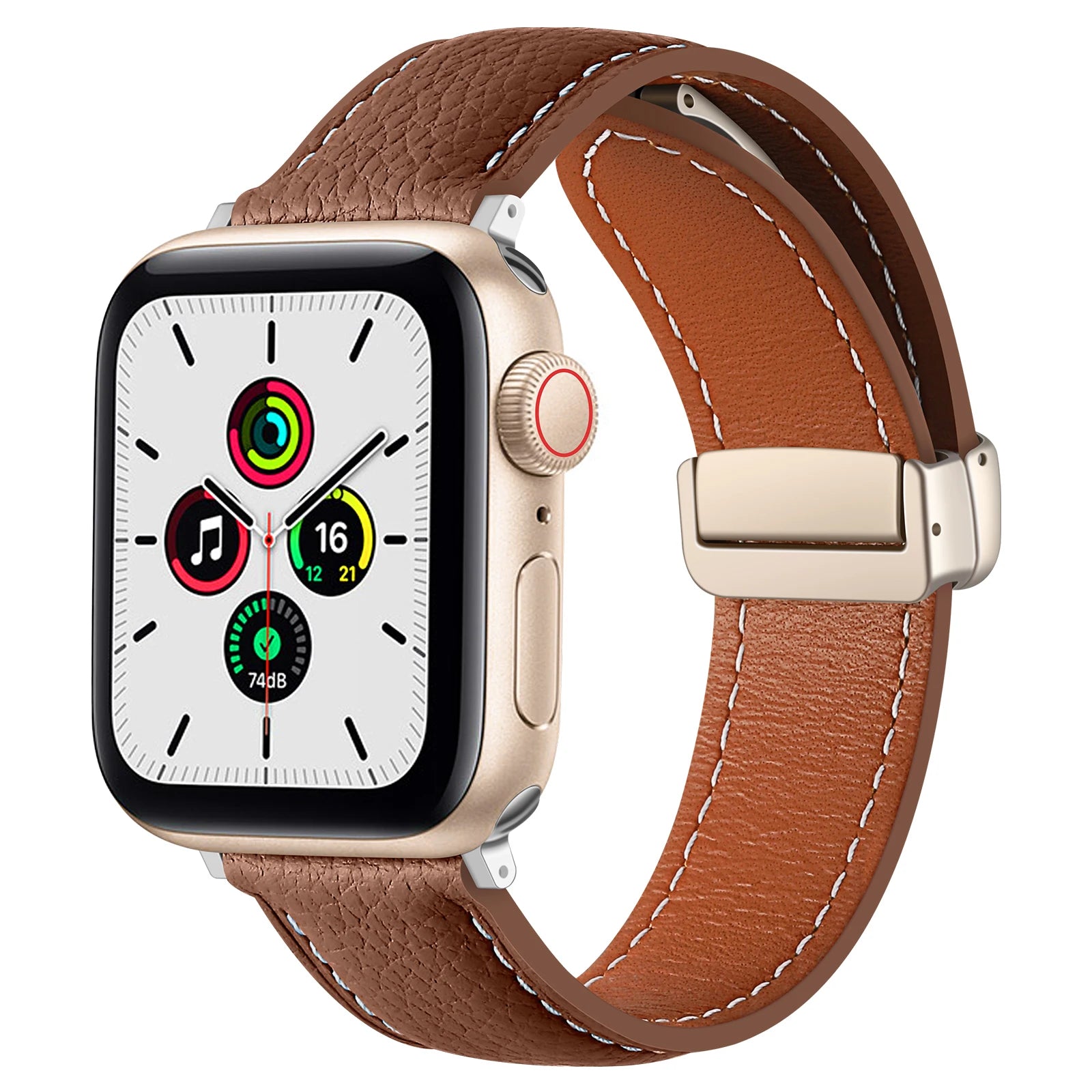 Premium Leather Bracelet Strap for Apple Watch