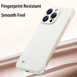 Sandstone Frameless Slim Matte Hard PC Case for iPhone 15 Series