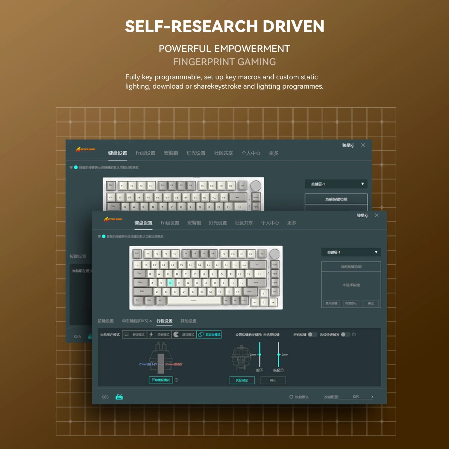 Attack Shark K85 Mag Mechanical Gaming Keyboard