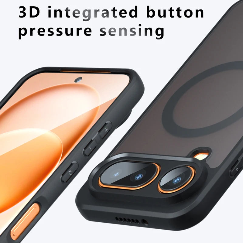 Slim Magnetic Matte Translucent Case for Honor Magic 8 Pro Air