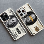 Dolar Bill Graphic Shockproof Soft Silicone Case for iPhone 15 Series