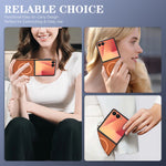 Carbon Fiber Magnetic Leather Case for Samsung Galaxy Z Flip 7