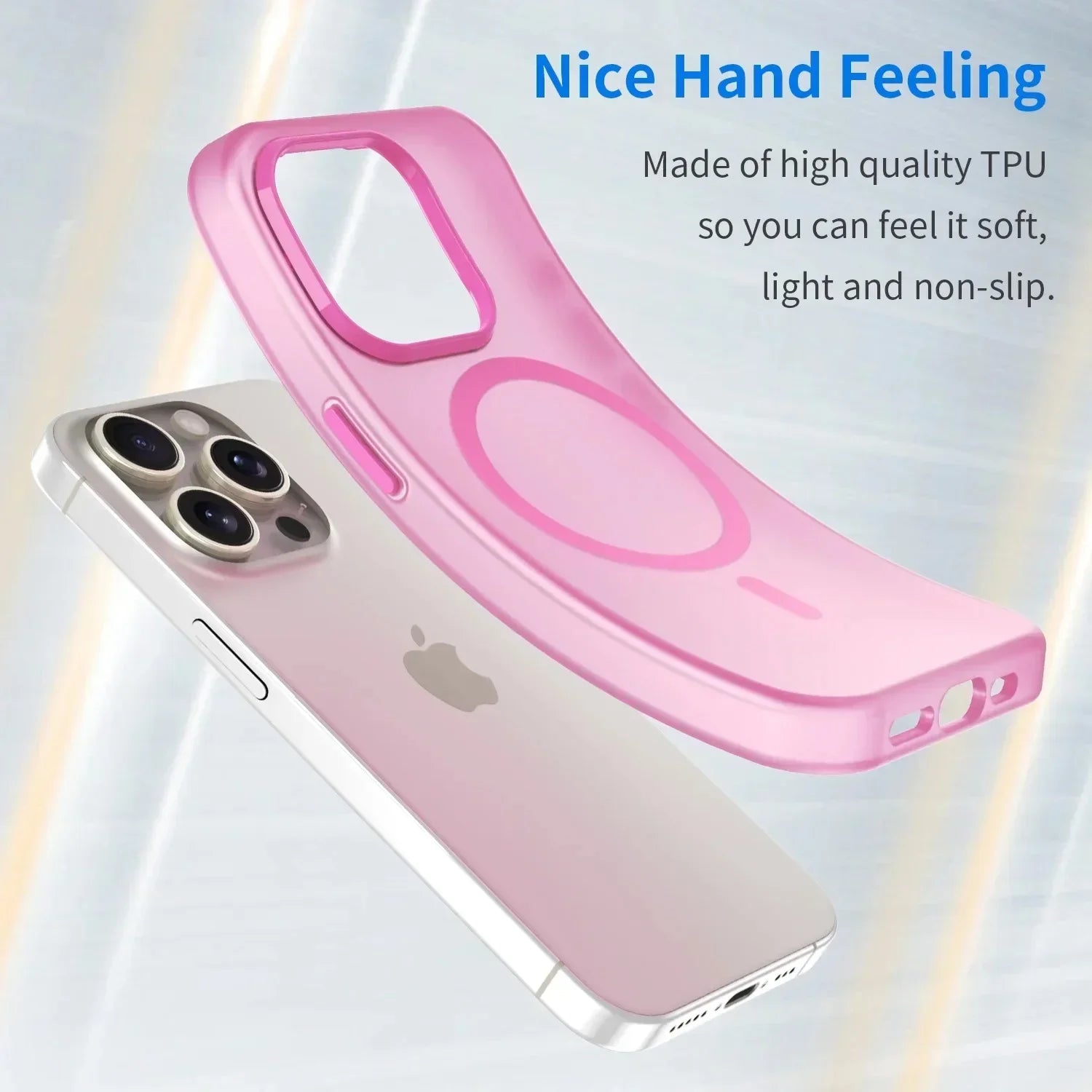 Premium Transparent Matte MagSafe Case for iPhone 15 Series