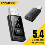 Essager FM Bluetooth Car Adapter with Wireless Audio Receiver and Auto Mic