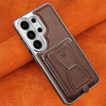 Shockproof Magnetic Leather Case with Removable Card Holder for Samsung Galaxy S26 Series