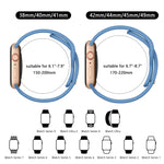 Silicone Hollow Alphabet Watchband Strap for Apple Watch