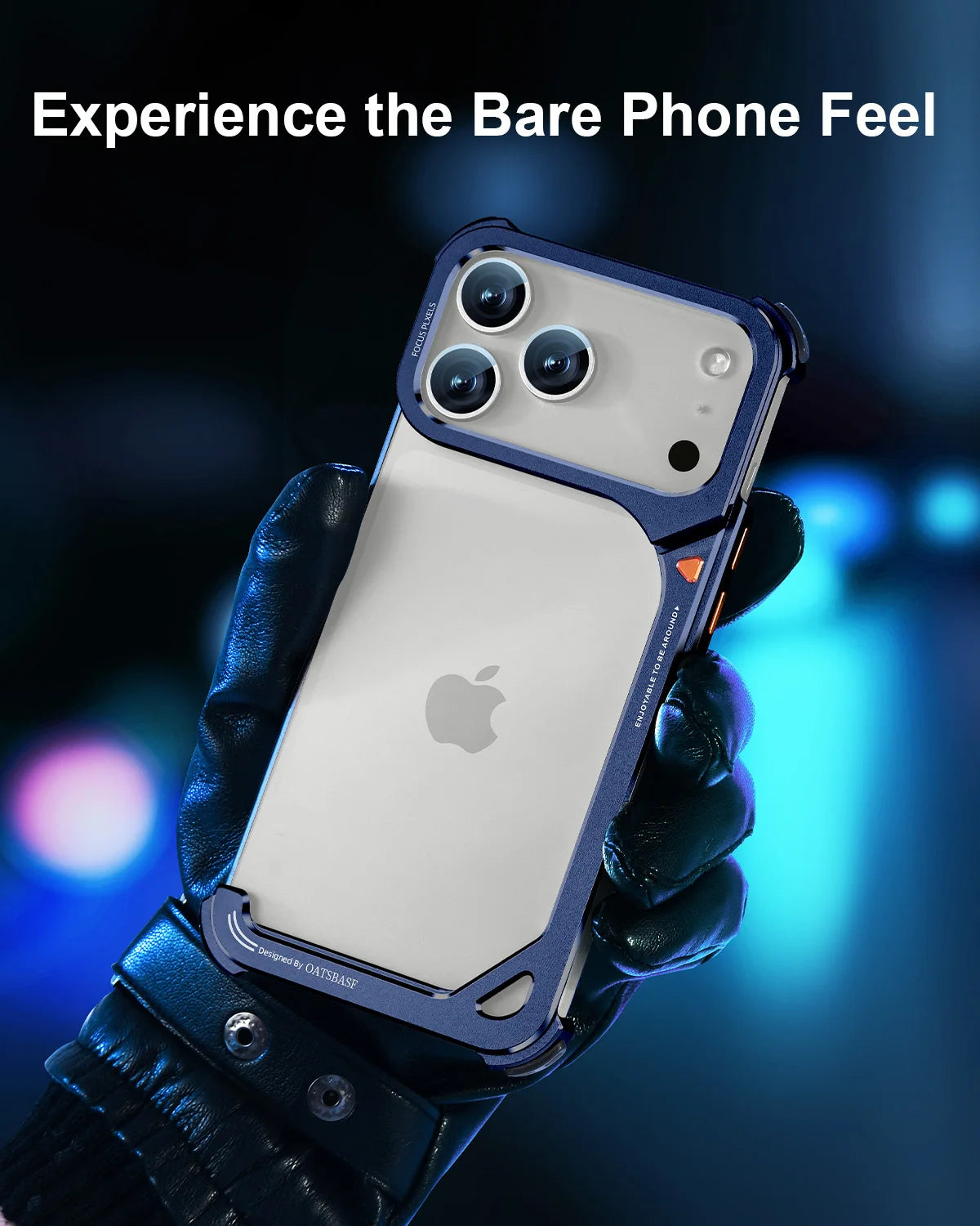 Metal Frameless Kickstand Case with 90° Adjustable Hidden Stand for iPhone 17 Series