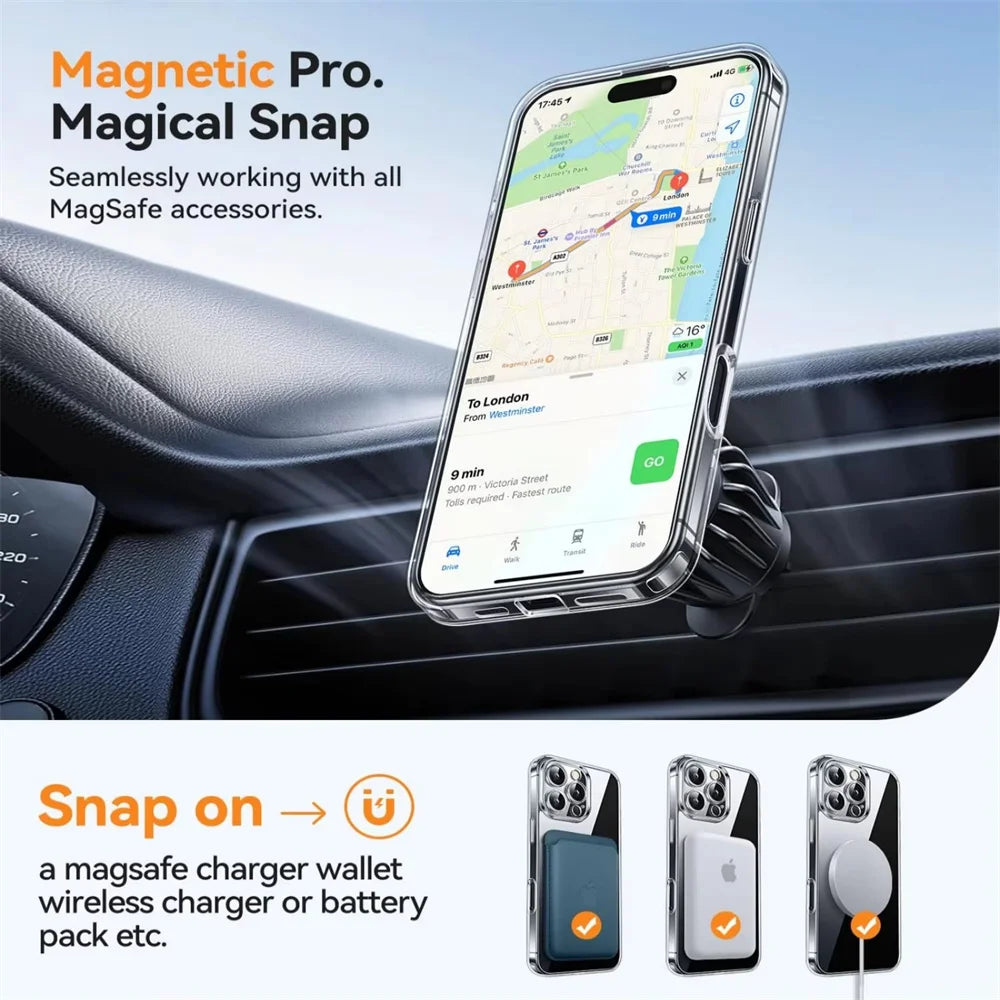 Crystal Clear MagSafe Case for iPhone 16 Series