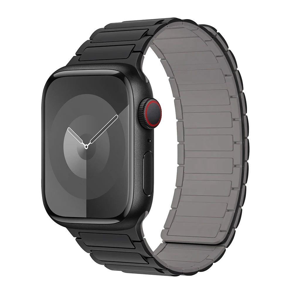 Silicone Replacement Strap with Magnetic Closure for Apple Watch