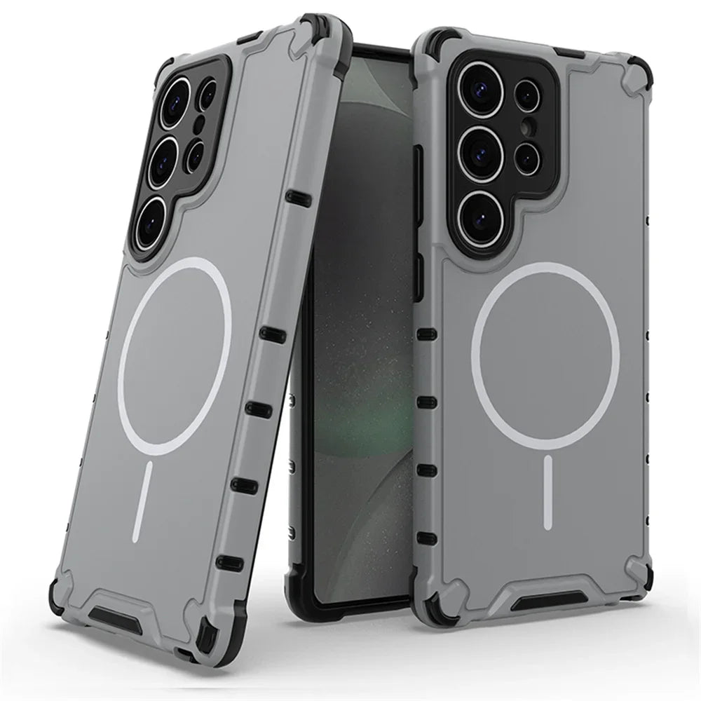 Anti-Slip Bumper Armor Magnetic Protective Case for Samsung Galaxy S26 Series