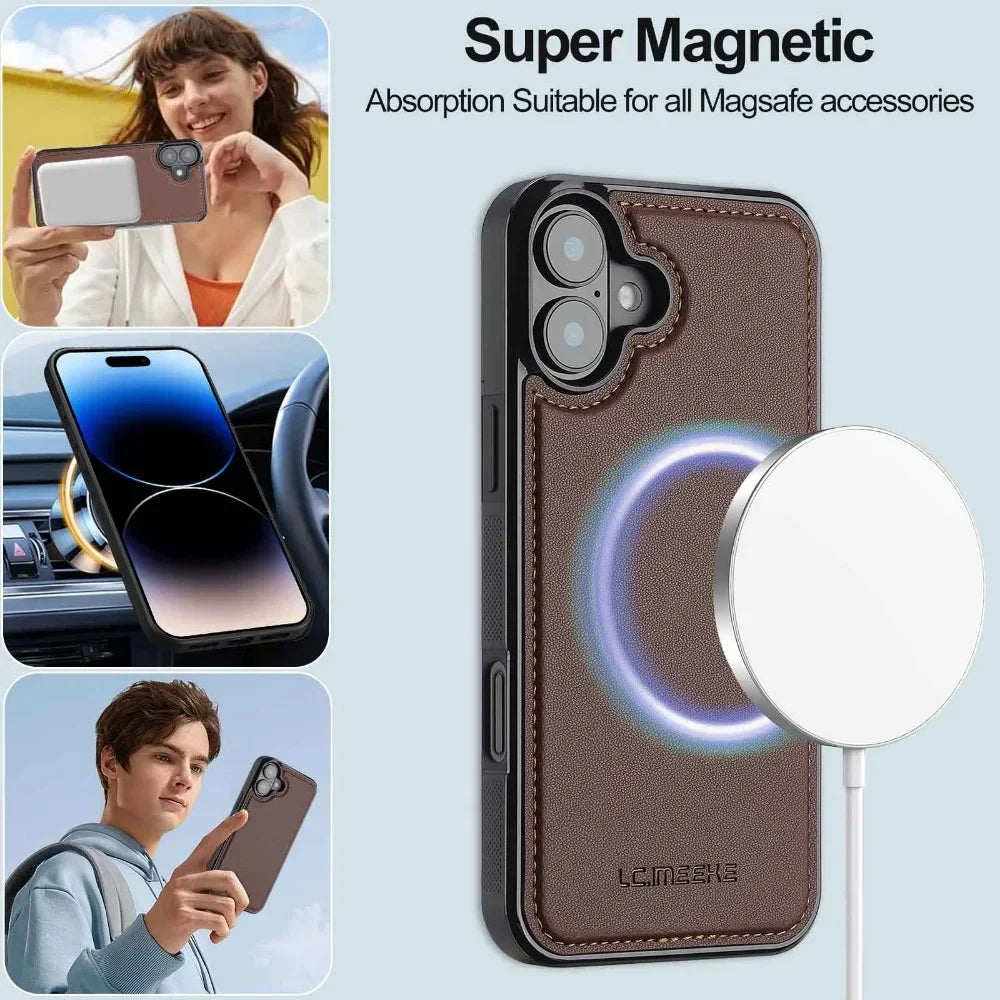 Multi-Functional Detachable Wallet Case for iPhone 16 Series