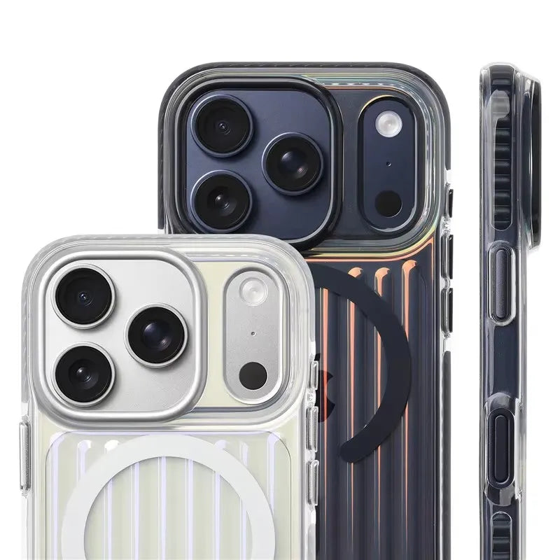 Shockproof Corrugated MagSafe Case for iPhone 17 Pro & Pro Max