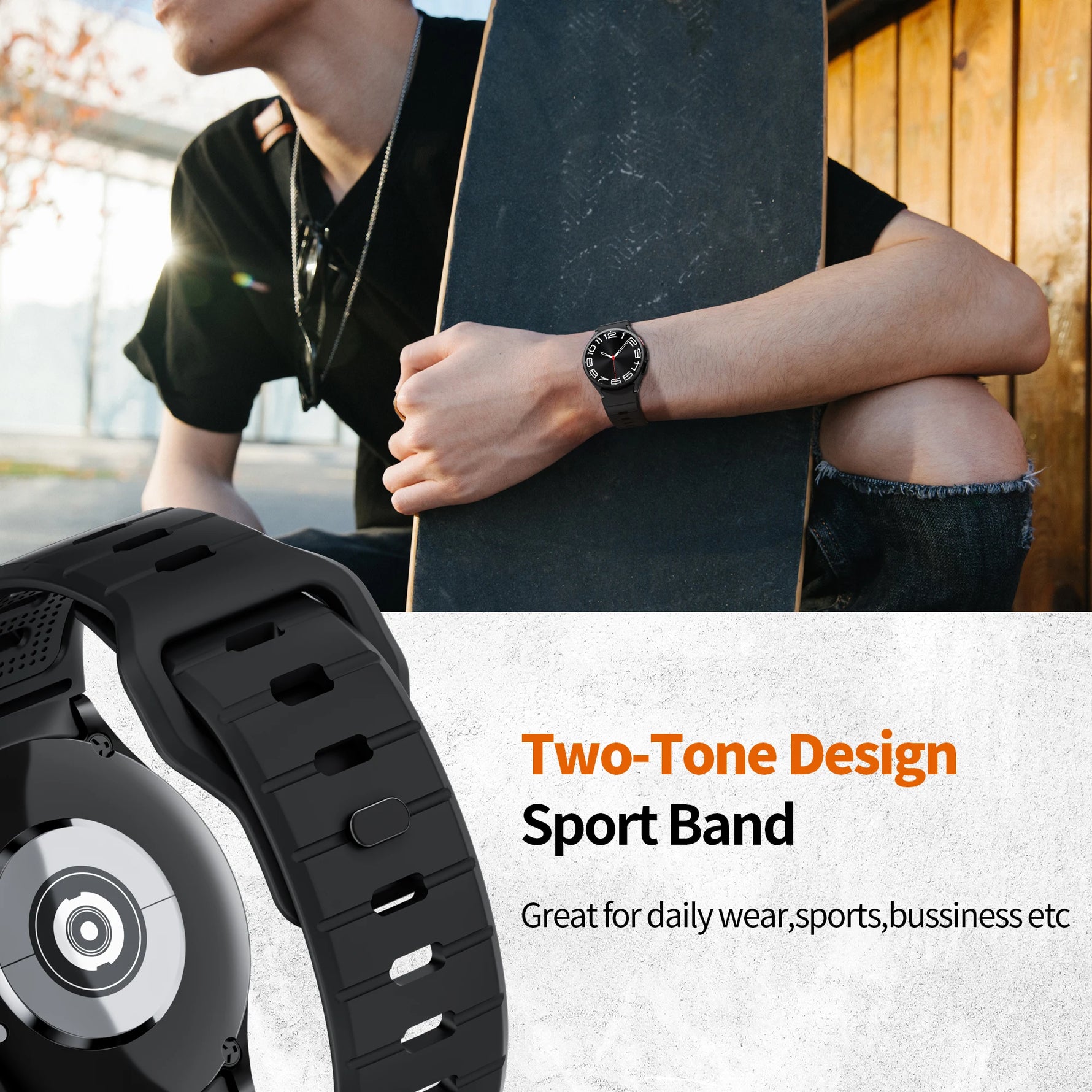 Seamless Fit Silicone Band for Samsung Galaxy Watch 7