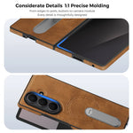 Premium Vintage Leather Magnetic Case for Samsung Galaxy Z Fold 6